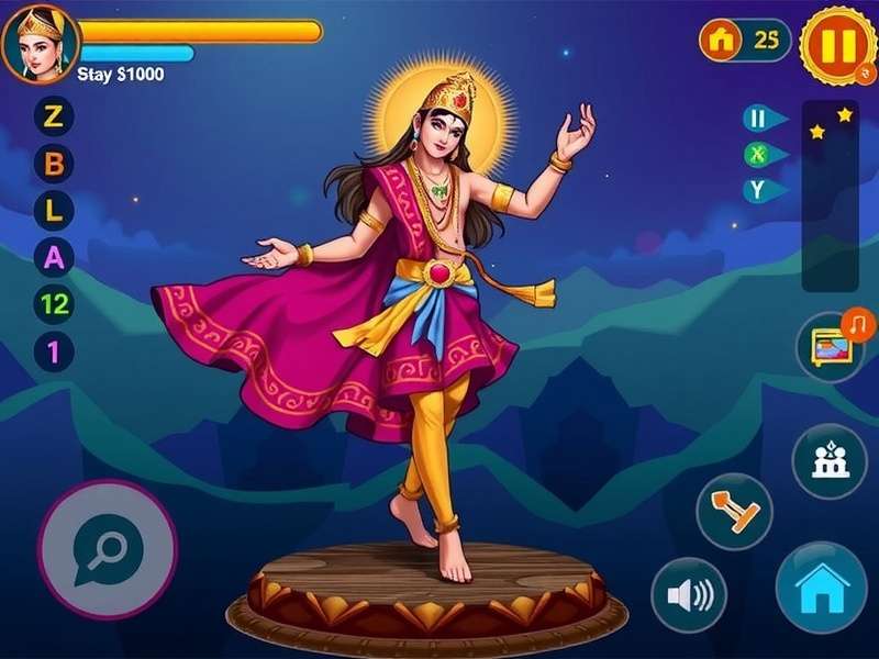 Krishna S Celestial Dance gameplay screenshot